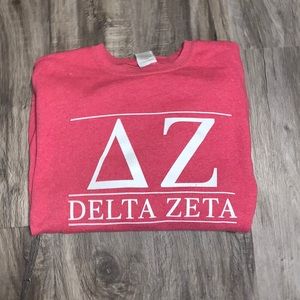 Pink Delta Zeta Crewneck